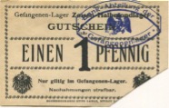 Zossen - Halbmondlager - -- - 1 Pfennig