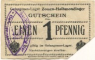 Zossen - Halbmondlager - -- - 1 Pfennig