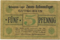 Zossen - Halbmondlager - -- - 5 Pfennig