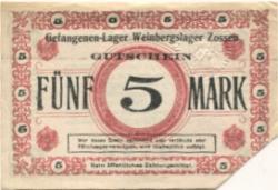Zossen - Weinberge-Lager - -- - 5 Mark