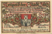 Zülz (heute: PL-Biala) - Stadt - 21.3.1921 - 25 Pfennig 