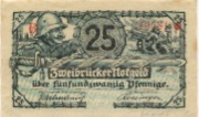 Zweibrücken - Stadt - 1.10.1918 - 31.12.1919 - 25 Pfennig 