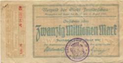 Zweibrücken - Stadt - 14.8.1923 - 20 Millionen Mark 