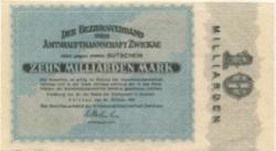 Zwickau - Amtshauptmannschaft - 25.10.1923 - 10 Milliarden Mark 