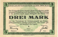 Zwickau - Kriegsgefangenlager - 1.1.1916 - 3 Mark 