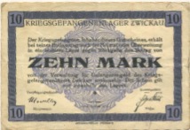 Zwickau - Kriegsgefangenlager - 1.1.1916 - 10 Mark 