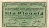 Zwickau - Kriegsgefangenlager - 1.8.1917 - 1 Pfennig 