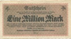Zwickau - Sächsisches Steinkohlen-Syndikat mbH - 14.8.1923 - 1 Million Mark 