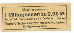Berlin - Vegetarische Gaststätte am Rarhaus, Königstr. 52I - -- - 0.95 Mark