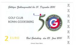 Bonn-Bad Godesberg - Golf-Club eV - 23.6.2010 - 31.12.2010 - 2 Euro