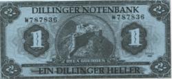 Dillingen - Dillinger Notenbank (Kinderspielstadt) - -- 1 Dillinger Heller