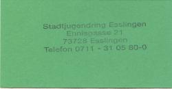 Esslingen - Stadtjugendring, Ehnisgasse 21 - -- - 2 Mempel 