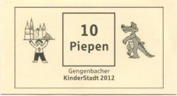 Gengenbach - Sparkassenstiftung für Jugend, Kultur und Soziales - 2012 - 10 Piepen 