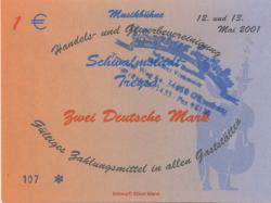 Gilserberg - Viehmeier, Friedrich, Schwälmer Brotladen, Treysaer Weg 6a - 12./13.5.2001 - 1 Euro