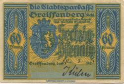 Greiffenberg (heute: PL-Gryfow Slaski) - Kühn - 20.3.1922 - 60 Pfennig 