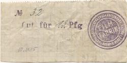 Greppin (heute: Bitterfeld-Wolfen) - AG für Anilin-Fabrikation, Greppin-Werke, Film-Fabrik - 10.11.1915 - 13 Pfennig
