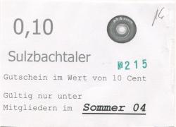Heitersheim - Markgräfler Regional, Verein für nachhaltiges Wirtschaften eV, Staufener Str. 1a - Sommer 2004 - 0.10 Euro