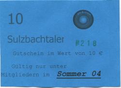 Heitersheim - Markgräfler Regional, Verein für nachhaltiges Wirtschaften eV, Staufener Str. 1a - Sommer 2004 - 10 Euro