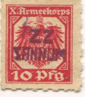 Huntlosen-Sannum (heute: Großenkneten) - X.Armeekorps, Gefangenenlager - -- - 10 Pfennig