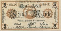 Lauchhammer - AG - - 30.11.1918 - 5 Mark