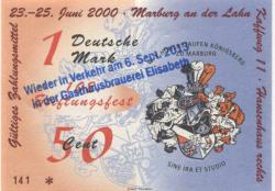 Marburg - Elisabethbräu GmbH, Steinweg 45, Gasthausbrauerei - 6.9.2013 - 50 Cent