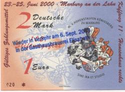 Marburg - Elisabethbräu GmbH, Steinweg 45, Gasthausbrauerei - 6.9.2013 - 1 Euro