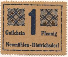 Neumühlen-Dietrichsdorf (heute: Kiel) - Gewerbetreibende - -- - 1 Pfennig