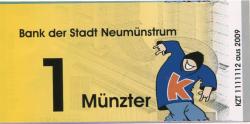 Neumünster - Bank der Stadt Neumünstrum - 2009 - 1 Münzter