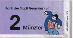 Neumünster - Bank der Stadt Neumünstrum - 2009 - 2 Münzter