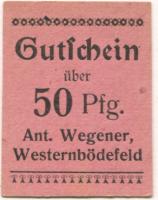 Bödefeld-Land (Westernbödefeld) (heute: Schmallenberg) - Wegener, Anton - -- - 50 Pfennig