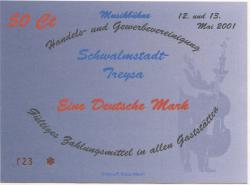 Schwalmstadt - Handels- und Gewerbevereinigung - 12./13.5.2001 - 50 Cent 