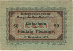 * - Kriegsgfangenen-Bergarbeiter-Bataillon II - 15.12.1917 - 20 Pfennig 