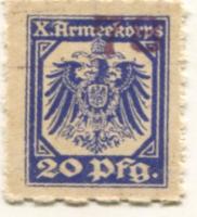 * - 78, X.Armeekorps - -- - 20 Pfennig 