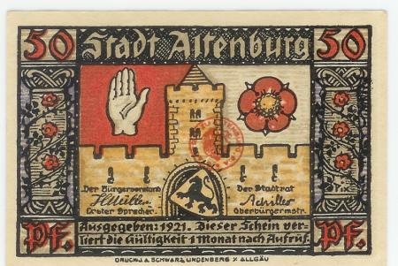 Altenburg - Stadt - 1921 - 50 Pfennig 