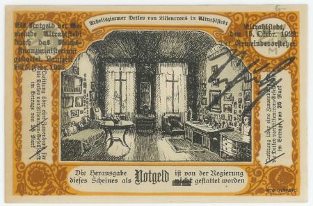 Altrahlstedt (heute: Hamburg) - Gemeinde - 15.10.1922 - 5.2.1923 - 25 Mark 
