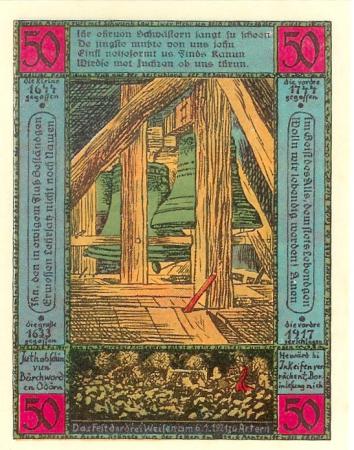 Artern - Bergwart - 15.3.1921 - 50 Pfennig 