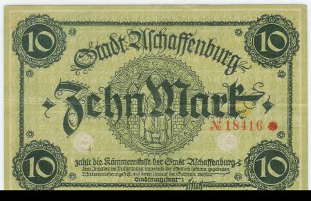 Aschaffenburg - Stadt - -- - 10 Mark 