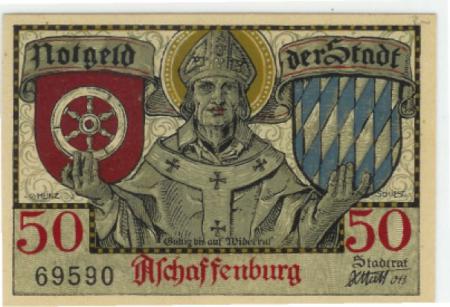 Aschaffenburg - Stadt - -- - 50 Pfennig 