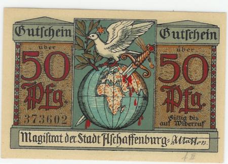 Aschaffenburg - Stadt - -- - 50 Pfennig 