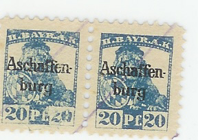 Aschaffenburg - II.Bayrisches Armeekorps - -- - (40) Pfennig 