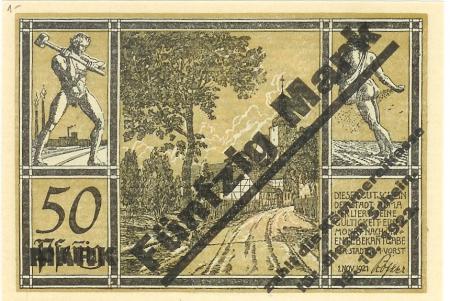 Auma - Stadt - 19.10.1922 - 50 Mark 