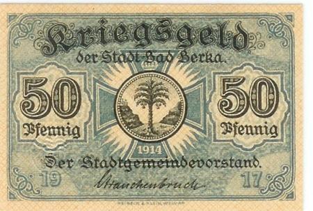 Berka (Bad) - Stadt - 1917 - 50 Pfennig 