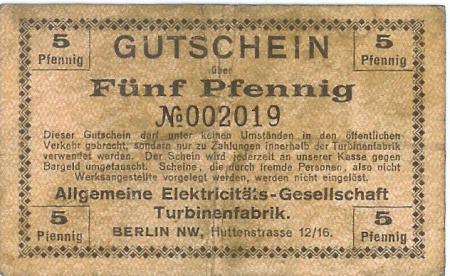Berlin - Allgemeine Elektricitäts-Gesellschaft, Turbinenfabnrik, NW. Huttenstr. 12-16 