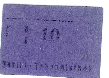Berlin-Johannisthal - Gemeinde - -- - 10 Pfennig 