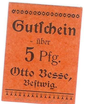 Bestwig - Besse, Otto - -- - 5 Pfennig 