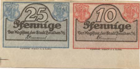 Beuthen (heute: PL-Bytom Odrzanski) - Stadt - - 31.12.1921 - (35) Pfennig 