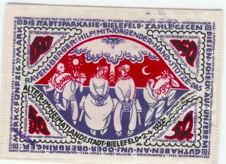 Bielefeld - Stadt - 2.4.1922 - 50 Mark 