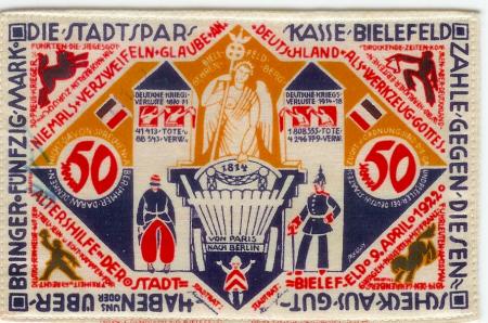 Bielefeld - Stadt - 9.4.1922 - 50 Mark 