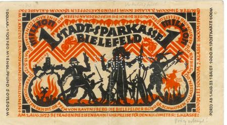 Bielefeld - Stadt - 11.8.1923 - 1 Million Mark 