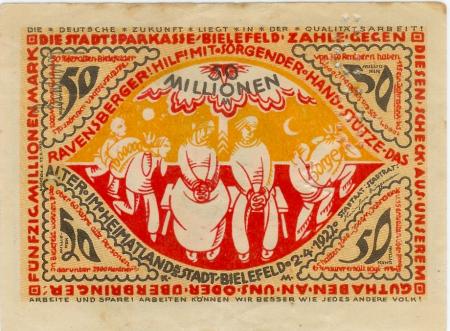 Bielefeld - Stadt - 25.9.1923 - 50 Millionen Mark 